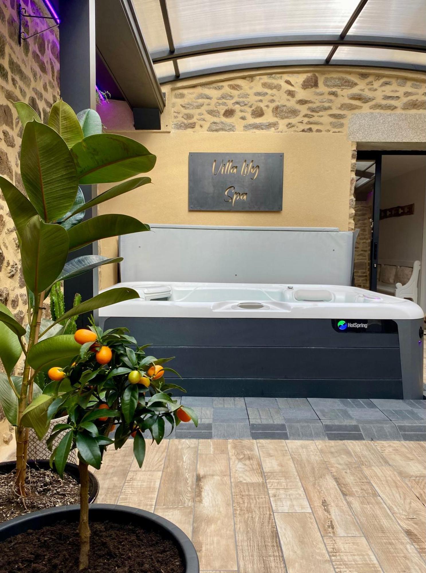 Villa Lily Spa, Chambre D'Hotes Avec Spa Privatif La Vicomte-sur-Rance Экстерьер фото